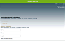 Tablet Screenshot of palmdalechiropractic.com